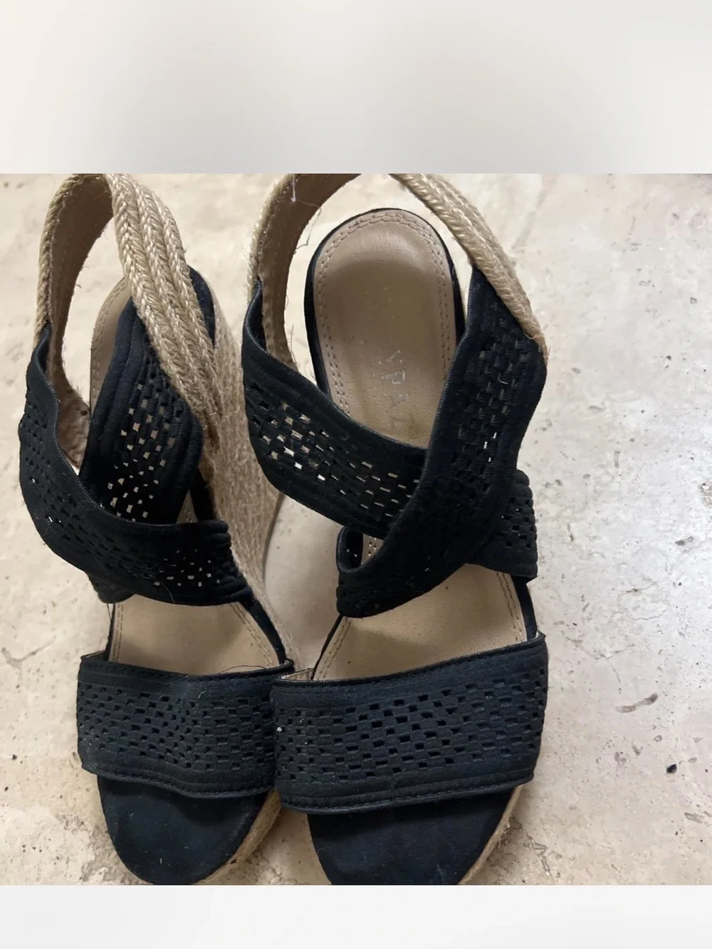 Black Woven Slingback Sandals - Women's Elegant Summer Heels